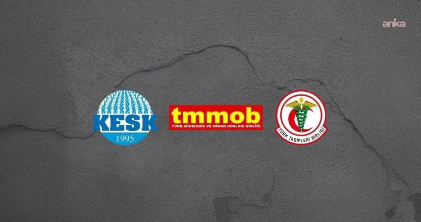 KESK, TMMOB ve TTB'den yapılan ortak açıklamada, Suriye'nin kıyı bölgelerinde