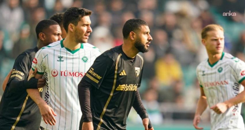 Süperlig'in 17'nci haftasında karşı karşıya gelen Konyaspor ile Kayserispor 1-1