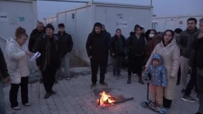 Malatya'da 6 Şubat depremlerinin ardından Mahmut Çalık Konteyner Kent'e yerleştirilen