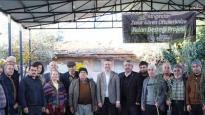 Manisa Büyükşehir Belediyesi, Akhisar ilçesinde çıkan yangında zarar gören üreticilere