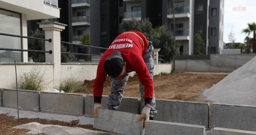 Menderes Belediyesi, Kasımpaşa Mahallesi’nde yeni park ve otopark yapıyor.