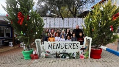 Menderes Belediyesi tarafından Özdere Cumhuriyet Mahallesi’nde kurulan “Özdere Kesre Yılbaşı