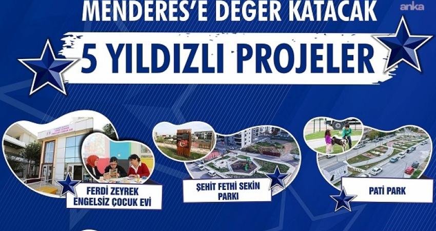 Menderes Belediyesi, yarın 5 büyük projenin açılışını gerçekleştirecek. Projeler hakkında açıklama
