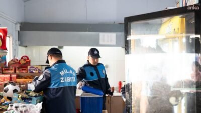 Milas Belediyesi Zabıta ekipleri, kent genelindeki okul kantinlerinde yaptığı denetimlerde, gıda