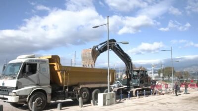 İZSU Genel Müdürlüğü, Güzelbahçe–Narlıdere hattını besleyen 800 mm çaplı içme