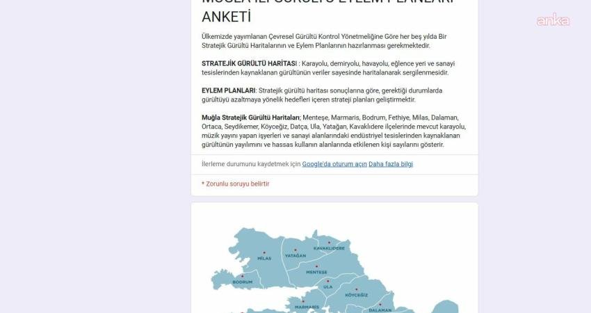 Muğla Büyükşehir Belediyesi’nden vatandaş katılımlı Gürültü Eylem Planı anketi Muğla Büyükşehir Belediyesi, "Muğla İli Stratejik Gürültü Haritası" çalışmalarını tamamlamasının