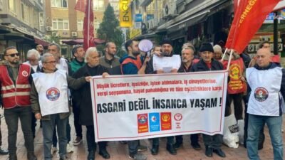 Samsun'da sivil toplum örgütleri ve siyasi partiler, "asgari değil insanca