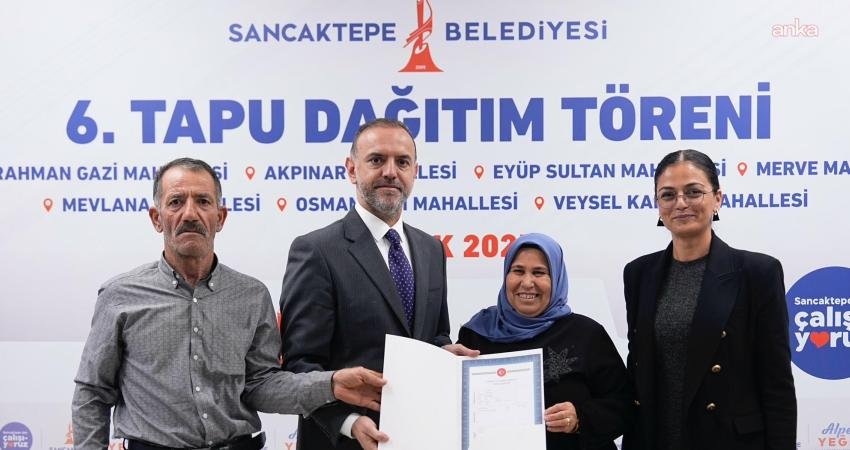 Sancaktepe Belediyesi, uzun yıllardır devam eden tapu sorunlarını çözüme kavuşturmaya
