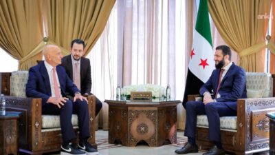 Suriye Cumhurbaşkanı Ahmed El-Şara, Şam'da, ABD'nin Ankara Büyükelçisi ve ABD'nin Suriye