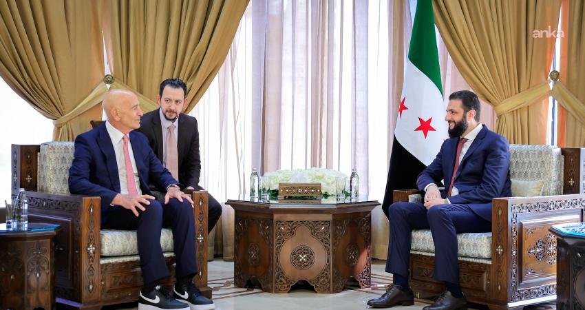 Suriye Cumhurbaşkanı Ahmed El-Şara, Şam'da, ABD'nin Ankara Büyükelçisi ve ABD'nin Suriye