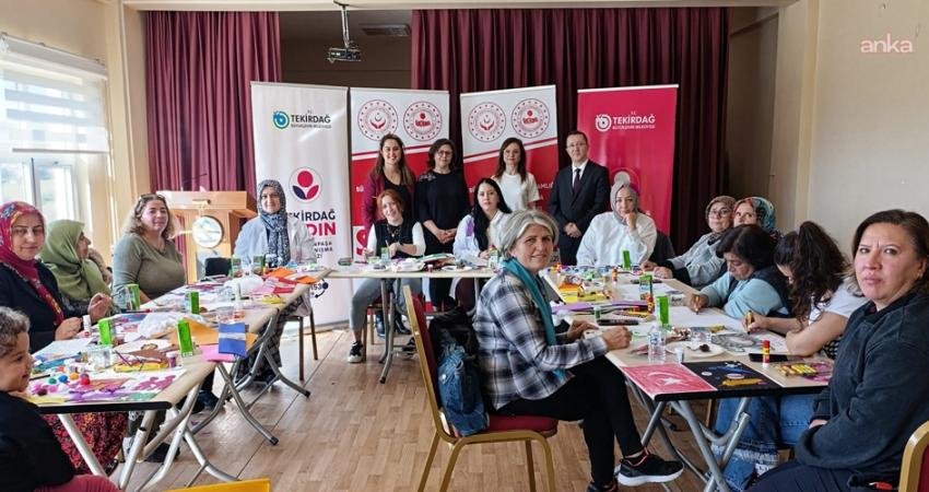 Tekirdağlı kadınlar sanatla güven haritalarını oluşturdu Tekirdağ Büyükşehir Belediyesi ile Süleymanpaşa Kadın Danışma Merkezi ve Sosyal