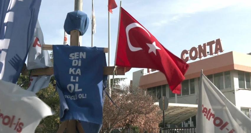 Temel Conta işçilerinin grevi 1. yılında: “365 gündür bekliyoruz, uzlaşalım, konuşalım işimizin başına geçelim” İzmir’deki Temel Conta Fabrikası işçilerinin fabrika yönetiminin sendika yetkisini tanımadığı