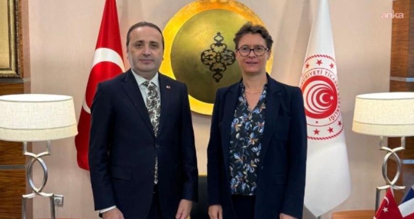 Ticaret Bakan Yardımcısı Mustafa Tuzcu, Birleşik Krallık'ın Ankara Büyükelçisi Jill