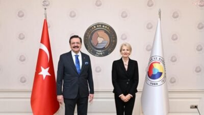 TOBB Yönetim Kurulu Başkanı Rifat Hisarcıklıoğlu, Birleşik Krallık Türkiye Büyükelçisi Jill