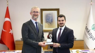 Ukrayna Cumhuriyeti Ankara Büyükelçisi Naryman Dzhelialov, Çankaya Belediye Başkanı Hüseyin Can Güner'i