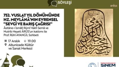 Üsküdar Belediyesi, Mevlana Celaleddin-i Rumi’yi, vefatının 752’nci yılında düzenleyeceği programla