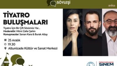Üsküdar Belediyesi, "Tiyatro Buluşmaları" kapsamında sinema, televizyon ve dizi alanında