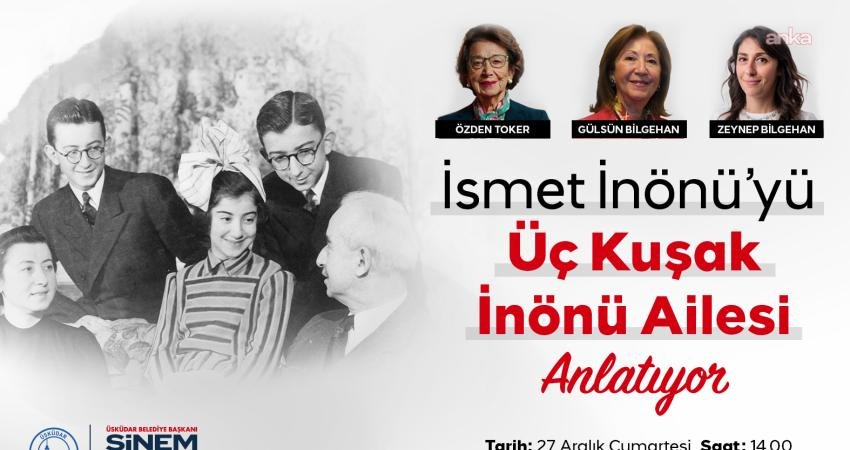 Üsküdar Belediyesi, Türkiye Cumhuriyeti’nin ikinci Cumhurbaşkanı İsmet İnönü'yü, vefatının 52’nci