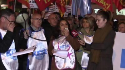 KESK İstanbul Şubeler Platformu, akşam saatlerinde Kadıköy'de bir açıklama yaptı.