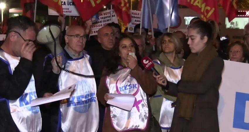 KESK İstanbul Şubeler Platformu, akşam saatlerinde Kadıköy'de bir açıklama yaptı.