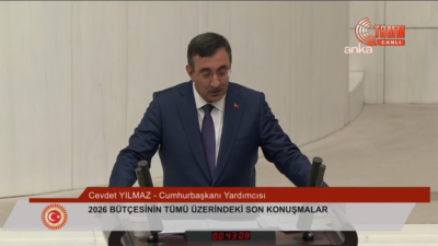Cumhurbaşkanı Yardımcısı Cevdet Yılmaz, TBMM Genel Kurulu'nda, "Temiz, sağlıklı, yeterli