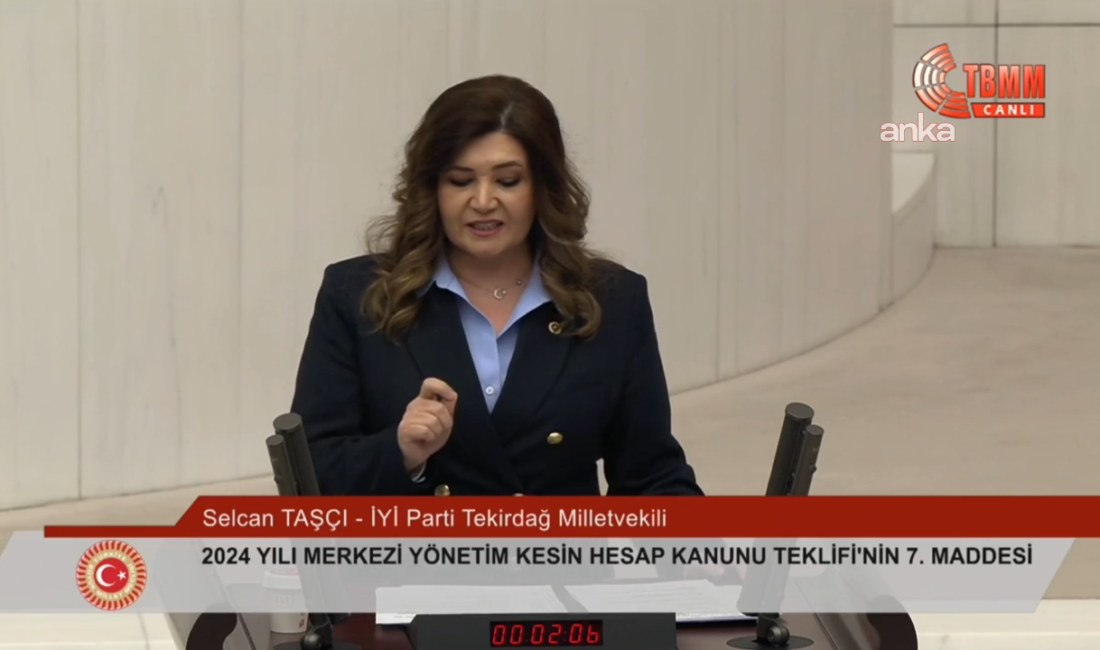 İYİ Parti Tekirdağ Milletvekili Selcan Taşcı, "Bugün hiç kimse Başbuğ'a