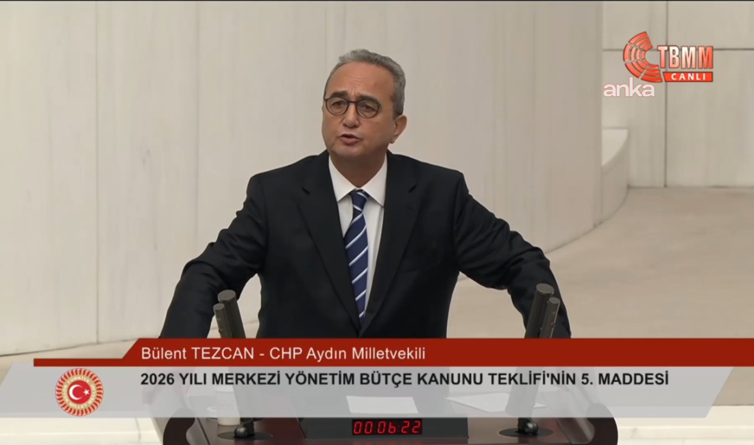 CHP Aydın Milletvekili Bülent Tezcan, "Yeni bir dönemden geçiyoruz, bunun