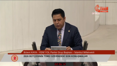 TBMM Genel Kurulu’nda 2026 Bütçesi’ni eleştiren Yeni Yol Partisi Grup
