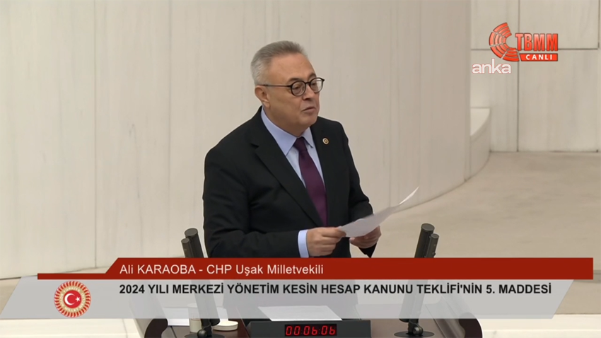 CHP Uşak Milletvekili Ali Karaoba, "Okudun doktor oldun, 'Giderlerse gitsinler' diyen