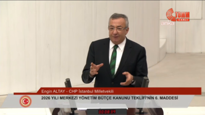 CHP İstanbul Milletvekili Engin Altay bütçenin toplumdaki gelir adaletsizliğini derinleştirdiğini