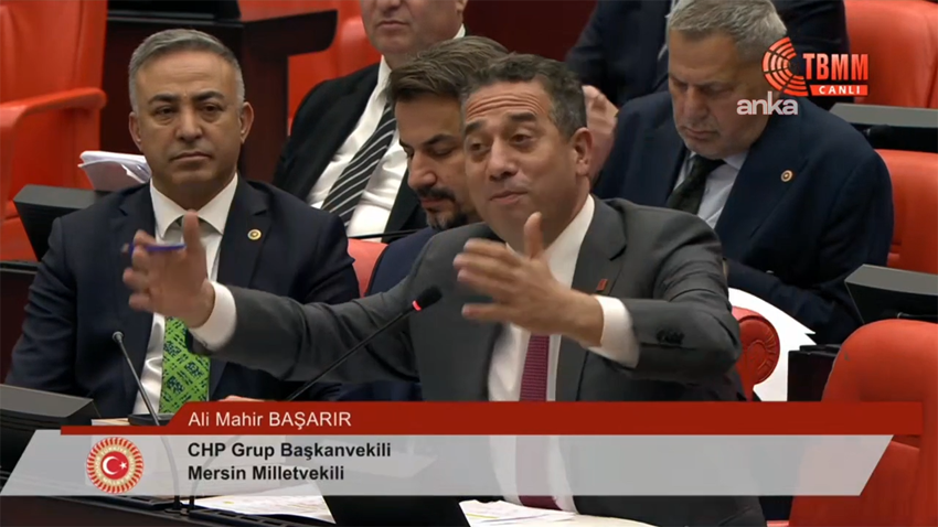 CHP Grup Başkanvekili Ali Mahir Başarır, TBMM Genel Kurulu'nda yaptığı