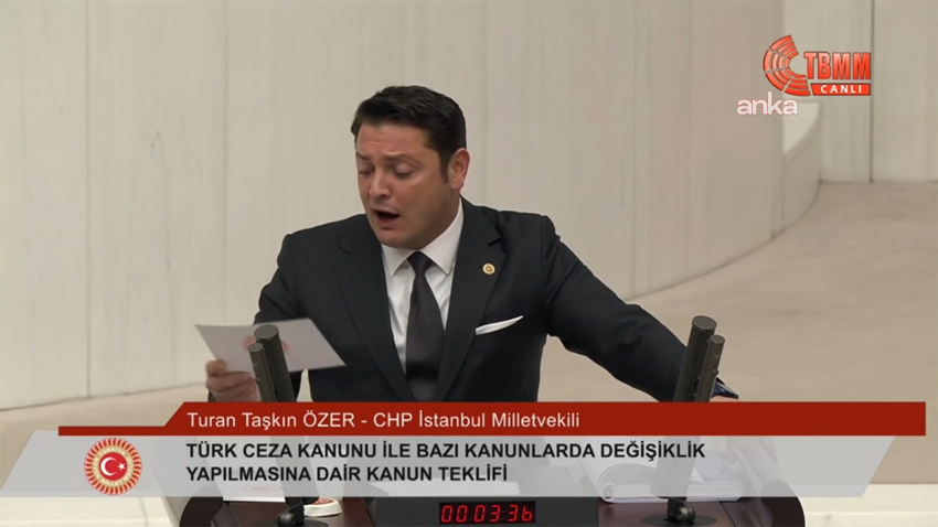CHP’li Özer: “Sorun, sadece mevzuat eksikliği değil, yargının siyasal iktidarla kurduğu ilişkinin niteliği” TBMM Genel Kurulu'nda konuşan CHP İstanbul Milletvekili Turan Taşkın Özer,