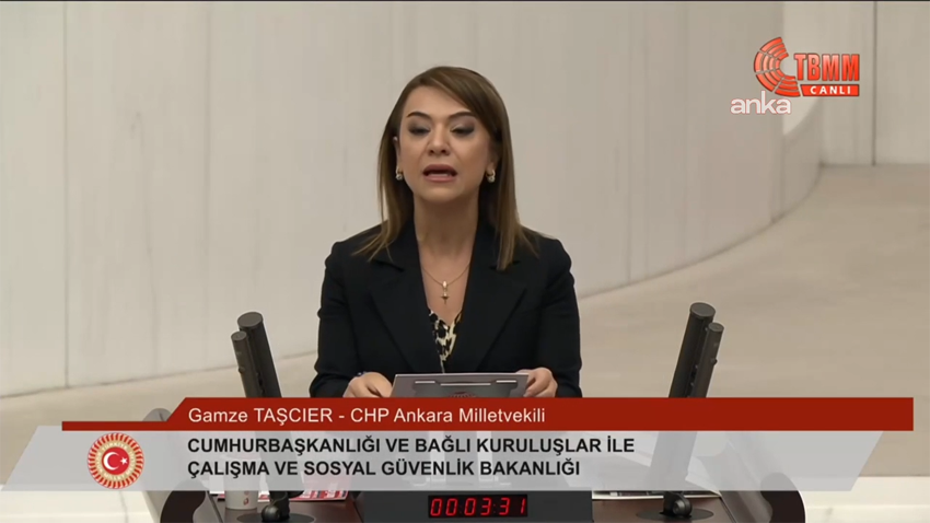 CHP Ankara Milletvekili Gamze Taşcıer, "SGK şemsiyesi altında 43 milyon