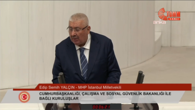 TBMM Genel Kurulu'nda konuşan MHP Genel Başkan Yardımcısı Semih Yalçın, "Bir