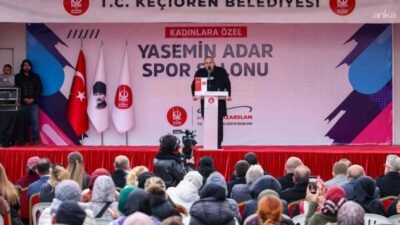 Keçiören Belediyesi tarafından yenilenen Yasemin Adar Spor Salonu, düzenlenen törenle