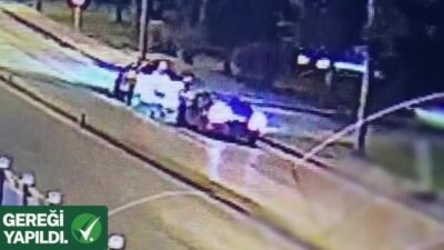 İçişleri Bakanı Ali Yerlikaya, Kayseri’nin Melikgazi ilçesinde yol uygulaması sırasında,