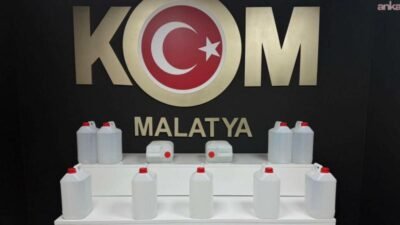 Malatya Emniyet Müdürlüğü ekiplerince yılbaşı öncesi sahte alkol üretimine yönelik