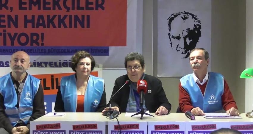 Yurttaş Birlikteliği, 6 Aralık Cumartesi günü Tandoğan'da düzenlenecek "Emeklilerin ve