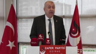 Zafer Partisi Genel Başkanı Prof. Dr. Ümit Özdağ, Edirne’de gerçekleştirdiği
