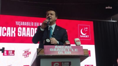 Saadet Partisi Genel Başkanı Mahmut Arıkan, partisinin Manisa 6. Olağan