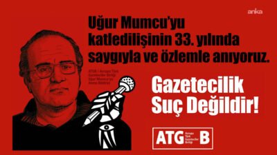 Avrupa Türk Gazeteciler Birliği (ATGB), 33 yıl önce katledilen gazeteci