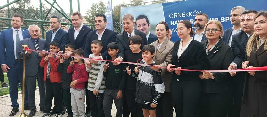 İzmir Büyükşehir Belediye Başkanı Cemil Tugay Örnekköy Haydar İnanır Spor