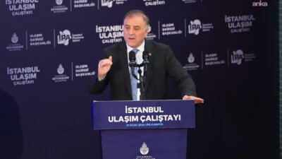İstanbul Büyükşehir Belediyesi (İBB) tarafından düzenlenen Ulaşım Çalıştayı’nda konuşan İBB