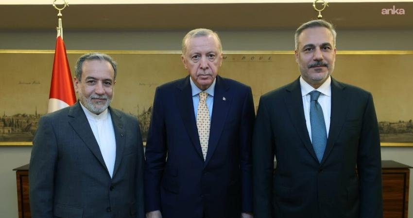 İran Dışişleri Bakanı Abbas Arakçi, Cumhurbaşkanı Recep Tayyip Erdoğan ve