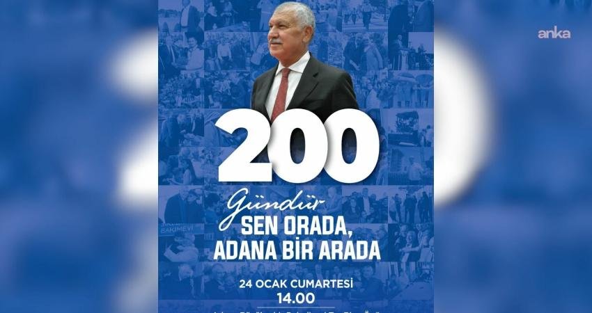 Adana Büyükşehir Belediye Başkanı Zeydan Karalar’ın tutukluluğunun 200’üncü gününde, 24