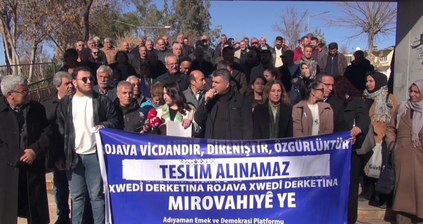 Adıyaman Emek ve Demokrasi Platformu, Suriye’nin Halep kentinde Kürt halkının