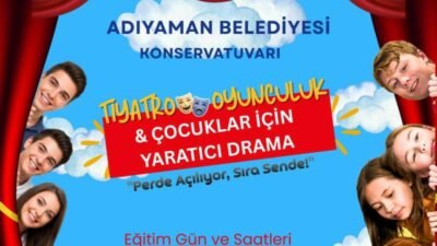 Adıyaman Belediyesi’nin “Perde Açılıyor, Sıra Sende!” sloganıyla hayata geçirdiği tiyatro