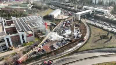 Ankara Gazi Mahallesi'ndeki Emniyet Yediemin Otoparkı’nda çıkan yangında, ilk belirlemelere göre