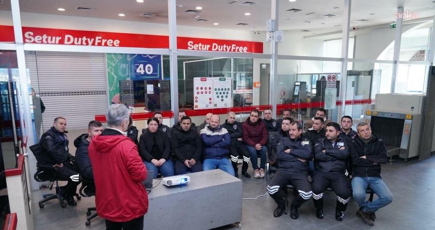 Ayvalık deniz hudut kapısında görev yapan özel güvenlik personeline yönelik