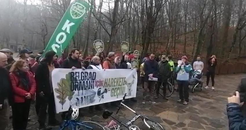 Kuzey Ormanları Savunması, Belgrad Ormanı'nda eylem yaptı. İstanbul Barosu Çevre